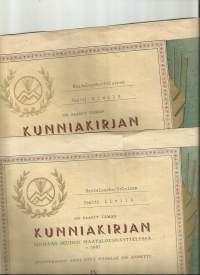 Loimaan Seudun Maatalousnäyttely  1937  Kunniakirja 2 kpl