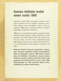 Suomen lehdistön levikki ennen vuotta 1860