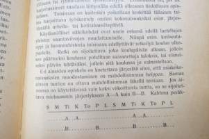 Kansakoulun työtapoja I-III -perinpohjainen selostus kansakolun opetusmenetelmistä yms. koulunkäyntiin vaikuttavista asioista