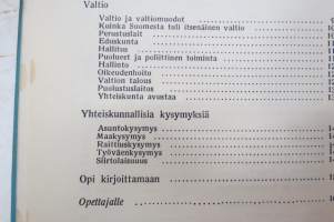 Yhteisvoimin yhteistyöhön,kansalaistietoa nuorille -kansakolu, oppikirja