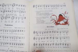 Laulan ja soitan - Koulun musiikkikirja, laulujen nimet näkyvät kohteen kuvissa