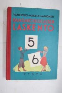 Kansakoululaisen laskento 5-6, kuvittanut Kylli Koski