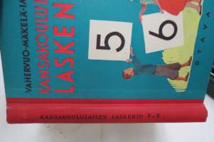 Kansakoululaisen laskento 5-6, kuvittanut Kylli Koski