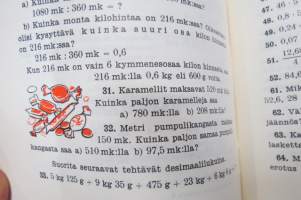 Kansakoululaisen laskento 5-6, kuvittanut Kylli Koski