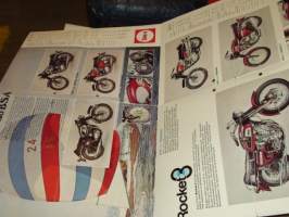 BSA moottoripyörä esite 1970 Rocket, Firebird, thunderbolt, Lightning, Royal Star