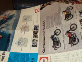BSA moottoripyörä esite 1970 Rocket, Firebird, thunderbolt, Lightning, Royal Star