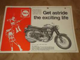 BSA 1970 moottoripyörä esite