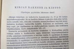 Minäpä kirjoitan - Oppi- ja harjoituskirja toista ja kolmatta kouluvuotta varten, huomaa kansikuvituksen Mikki Hiiri!