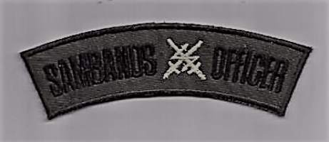 Sambands Officer ( Yhteysupseeri ) -   hihamerkki kangasmerkki