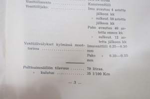 Citroën kuorma-auto malli 45 -huolto-ohje (käyttöohjekirja) / manual