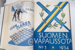 Suomen vapaussota 1934 sidottu vuosikerta, numerot 1-12