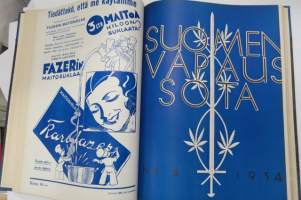 Suomen vapaussota 1934 sidottu vuosikerta, numerot 1-12