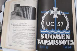 Suomen vapaussota 1934 sidottu vuosikerta, numerot 1-12