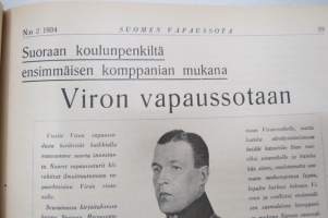 Suomen vapaussota 1934 sidottu vuosikerta, numerot 1-12
