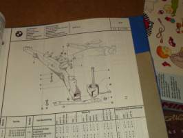 BMW 1600 1800 2000 2002 1966-72  Parts Catalogue osaluettelo