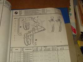 BMW 1600 1800 2000 2002 1966-72  Parts Catalogue osaluettelo
