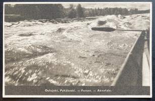 Oulujoki, Pyhäkoski - Kuva Vilho Setälä - Postikortti