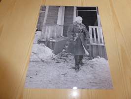 Aaro Pajari Mannerheim-ristin ritari, uusintapainos valokuva, koko 20 cm x 27 cm. Hieno esim. lahjaksi. Myös valokuvia Mannerheim-ristin ritareista, kysy.