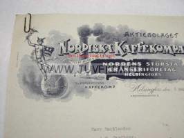 Aktiebolaget Nordiska Kaffekompaniet Helsinki 5.8.1924 -asiakirja