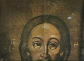 Valamo ja Karjalan kirkot / Jeesus ikoni - juliste 80x58 cm taitettu A4 kirjekokoon