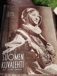 Suomen Kuvalehti 1951 no 9 (3.3.) margariinia, Suomen heimon kansallispukuja