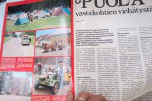 Moottori 1976 nr 8, sisältää mm. seur. artikkelit / kuvat / mainokset; Valkoinen vaate hätämerkkinä - = SOS - hätäajo - sopiva idea Suomeenkin?, Puola