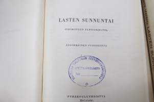 Lasten sunnuntai I-II-III - Pyhäkoulun tuntiohjelmia