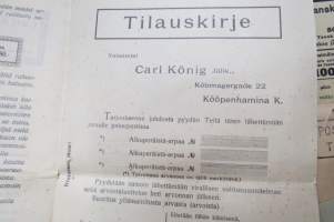 Selityksiä Tanskan Siirtomaan Luokka-arpjaisiin, Tanskan valtion takaamat, Carl König eft. -arpajaisten mainos + lähetys- ja palautuskuori