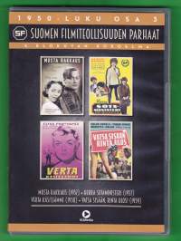 Suomen Filmiteollisuuden parhaat - 4 DVD: 1950-luku, osa 3. Musta rakkaus (-57), Herra sotaministeri (-57), Verta käsissämme (-58), Vatsa sisään, rinta ulos (59)