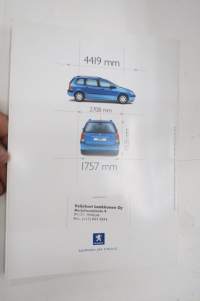 Peugeot 307 Wagon 2003 -myyntiesite / sales brochure