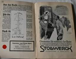 Griebens Reiseführer	Band 31 Frankfurt a/M und Umgebung  1929