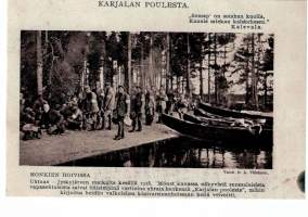 Valokuva: kopio postikortti valokuvasta Karjalan ystävät v. 1918