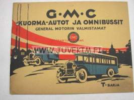 GMC Kuorma-autot ja Omnibussit T-sarja 1928 -myyntiesite