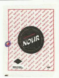 Nour Maroc - vanha hedelmäkääre, hedelmäkäärepaperi n 25x17 cm