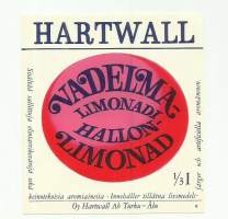 Vadelmalimonadi  -  juomaetiketti