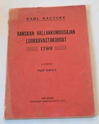 Ranskan vallankumousajan luokkavastakohdat 1789