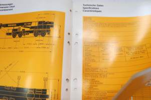 Mannesmann Demag Teleskopkran / Telescopic Crane / Grue télescopique HC 130 autonosturi -myyntiesite / sales brochure