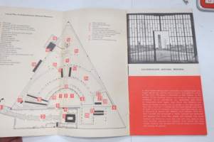 Sachsenhausen - keskitysleirin, sen toiminnan ja museon opaskirjanen v. 1967, englanninkielinen