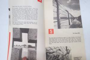 Sachsenhausen - keskitysleirin, sen toiminnan ja museon opaskirjanen v. 1967, englanninkielinen