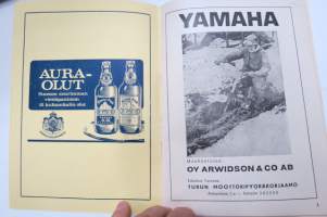 SM-Motocross Artukainen (Turku) kilpailut 25.8.1968 -käsiohjelma / program