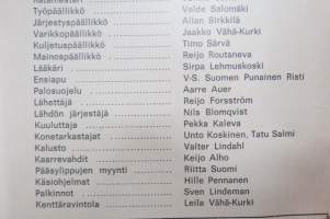 SM-Motocross Artukainen (Turku) kilpailut 25.8.1968 -käsiohjelma / program
