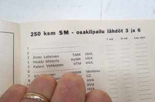 SM-Motocross Artukainen (Turku) kilpailut 25.8.1968 -käsiohjelma / program