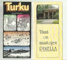 Turku ja muistojen Pinella - matkailuesite 1980-luku  2 kpl