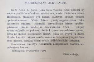 Posliinimaalauksen käsikirja, mukana 2 painokuvaa ja 14 yksipuolista lehteä, joissa malleja &quot;vasta-alkajille&quot;