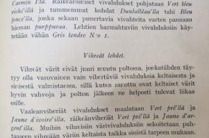 Posliinimaalauksen käsikirja, mukana 2 painokuvaa ja 14 yksipuolista lehteä, joissa malleja &quot;vasta-alkajille&quot;