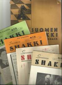 Suomen Shakki / Finlands Schack  vuosilta 1933  - 1960  yht 5 lehteä