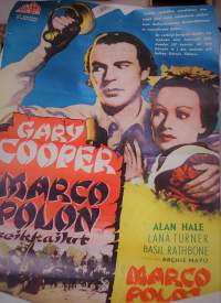 Marco Polon seikkailut / Gary Cooper -  elokuvajuliste juliste