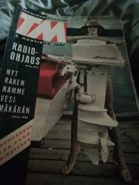 Tekniikan maailma 5/1962 HUHTIKUU radio-ohjaus, rakennamme vesimäkärän, liitteenä perämoottorikatsaus, Jämin pajan arkea