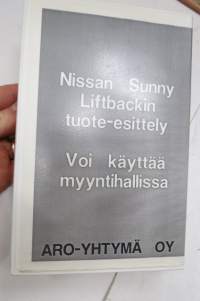 Nissan Sunny Liftback tuotevideo -mainosvideo VHS / promoting video