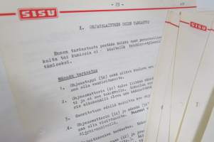 Sisu AOM painetehostettu ohjauslaite ZF-Spindel-Hydrolenkung, Tyyppi 7428 rakenne, toiminta, korjaus -irtonainen korjaamokirjasarjan osa, ollut koulutusmateriaalina